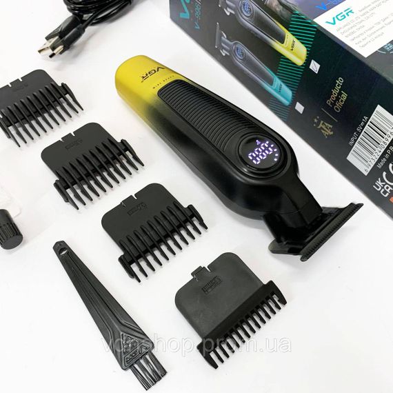 Багатофункціональна акумуляторна машинка для стрижки VGR V-996, Професійна машинка для стрижки голови UO-97