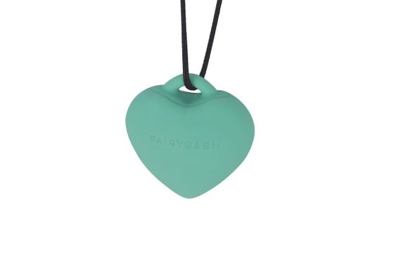 Мінівібратор «Сердечко» FairyGasm PleasureStone green, 9 режимів, на шнурку Sex Aura | Зображення 3