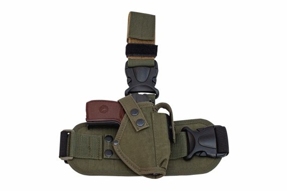 Кобура для ПМ-Макарова стегновий з платформою (oxford 600d, хакі Олива зелена) MAS | Зображення 3