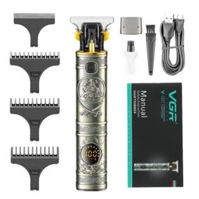 Машинка для стрижки волосся та бороди VGR V-097 Silver Professional, бездротова, 4 насадки (44234-V-097_402)
