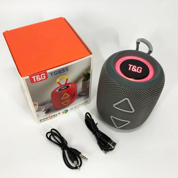 Блютуз колонка для вулиці TG655, Акумуляторна колонка для музики, що світиться Активна блютуз VT-45 | Зображення 9