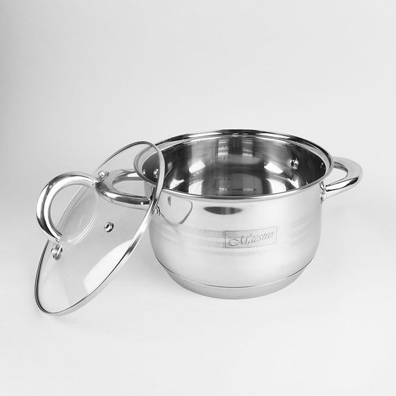 Набір каструль Maestro MR-3513-6M, 6 предметів нержавіюча сталь, для індукції | Зображення 3