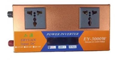 Перетворювач напруги LCD SMART 3000W 12V/24V у 220V • Автомобільний інвертор з дисплеєм для дому, авто та резервного живлення | Зображення 1