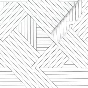 Самоклеюча плівка біла з орнаментом 0,45х10м SW-00001223