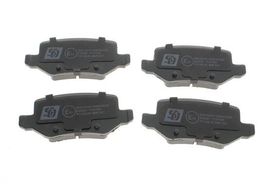 Колодки тормозные задние Mercedes Benz A-class W168 W169 97-12 B-class W245 05-11 Vaneo W414 02-05 209281 | Зображення 3