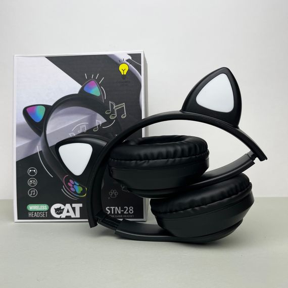 Бездротові навушники Cat Ear RGB STN-28 (Чорний) | Зображення 6