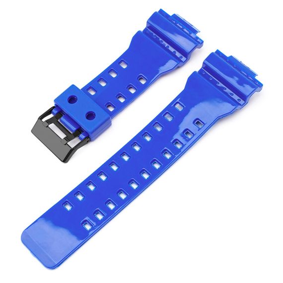 Ремешок для Casio G-Shock GA-100/110/120 Blue-Glossy BK | Зображення 1