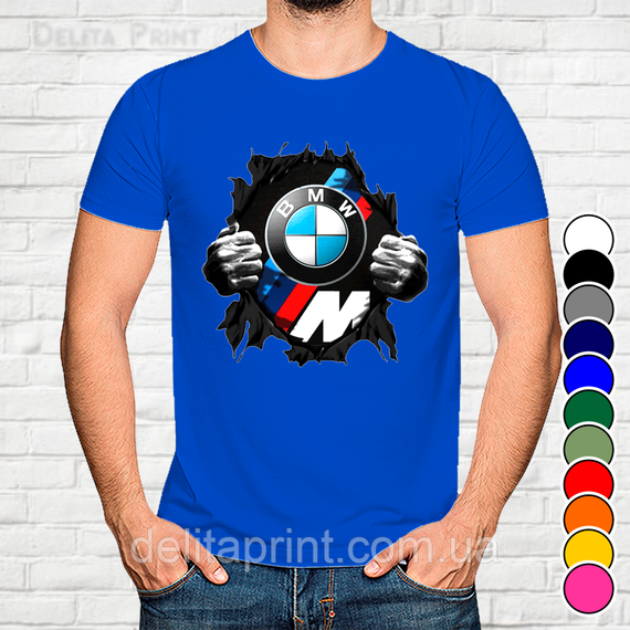 Футболка з принтом авто "BMW/БМВ" | Зображення 1