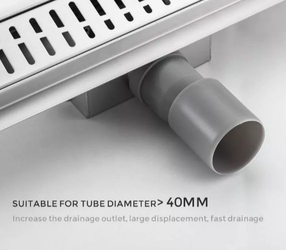 Душовий трап Gappo 70х700 мм, нержавіюча сталь G87007-3 | Зображення 4