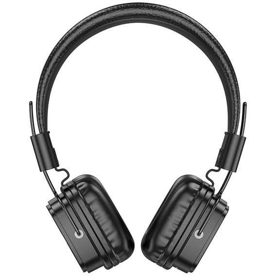 Накладні бездротові навушники Hoco W56 Earl Black | Зображення 2