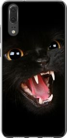 Чехол на Huawei P20 Чёрная кошка "932u-1396-17620"