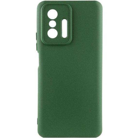 Чехол Silicone Cover Ummi Lakshmi Full Camera (AA) для Xiaomi 11T / 11T Pro Зеленый / Dark green