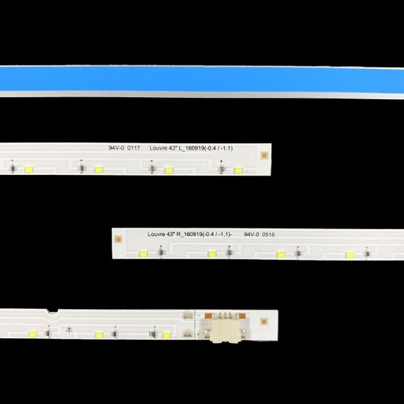LED підсвітка Louvre TV 43" inch 445mm 25-led 3V L_160919 + R_160919 160919 L+R (-0,4/-1,1) Diamond 2шт. | Зображення 2