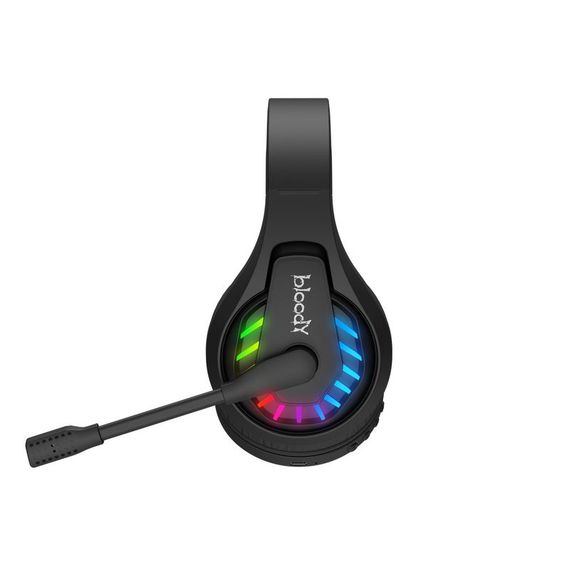 Гарнітура ігрова Bloody GR230 з LED підсвічуванням, чорний колір, Bluetooth v5.2 + 2.4GHz + 3.5 Jack | Зображення 1