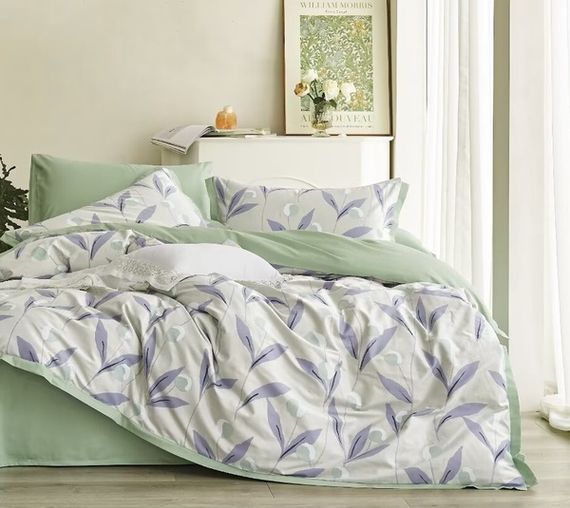 Комплект постільної білизни Soho Євро Elle 200х230 см Voyage Green