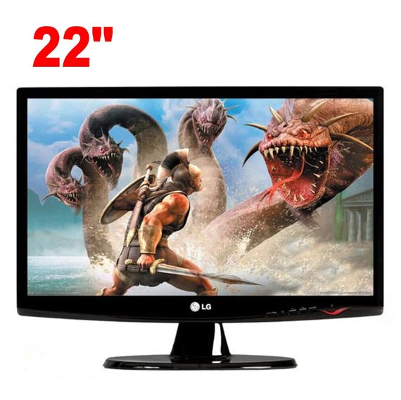 Монітор Б-клас LG Flatron W2243S-PF / 22" (1920x1080) TN / 1x VGA / Кабелі в комплекті б/в