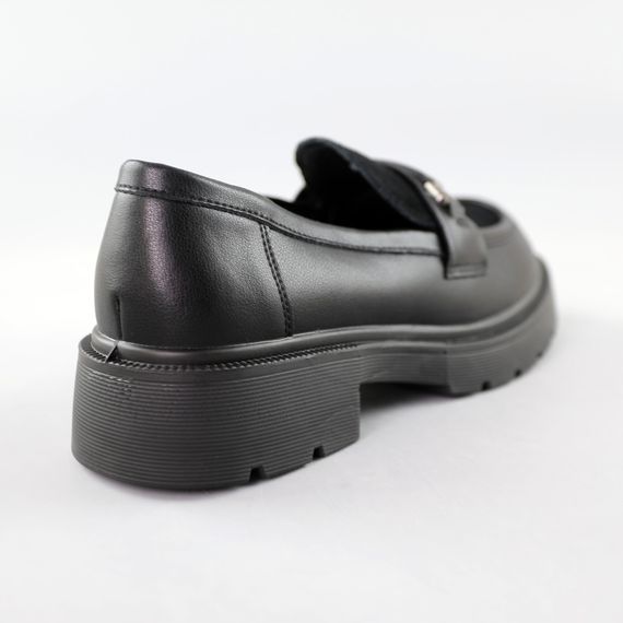 Лофери жіночі шкіряні 591621 Чорні 36 37 38 39 40 41 | Зображення 5