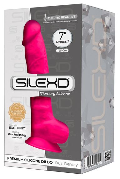 Преміальний реалістичний фалоімітатор Silexd Model 1 (7) XD01 на присосці, рожевий sexstyle | Зображення 2