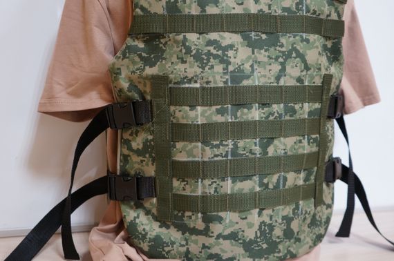 Жилет разгрузка под броне пластины (плиты) Плитоноска Tactic 4profi Нато стиль  Кордура Пиксель | Зображення 4
