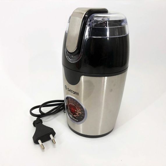 Кофемолка с напряжением 220V SATORI SG-2510-SL 120 Вт, Кофемолка для помола кофе и специй NY-42 | Зображення 7