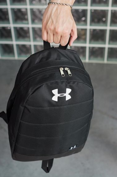 Рюкзак чорний Under Armour біле лого | Зображення 4