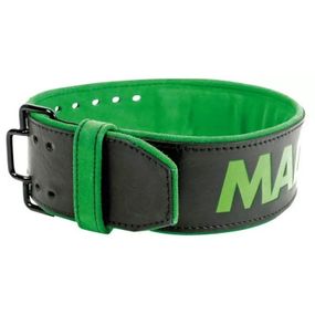 Атлетический пояс MadMax MFB-302 Quick Release Belt шкіряний Black/Green L (MFB-302_L)