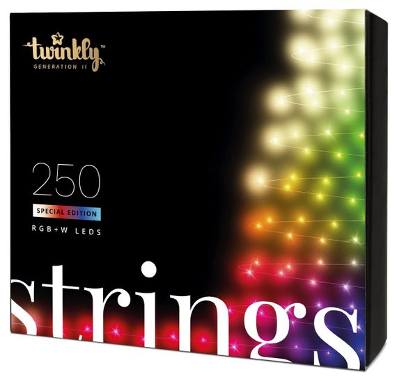 Smart LED гірлянда Twinkly Strings RGBW 250, Gen II, IP44, довжина 20м, кабель безбарвний (TWS250SPP-TEU) | Зображення 1