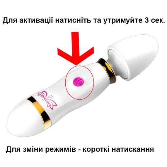 Вібратор для стимуляції ерогенних зон (білого кольору) | Зображення 1