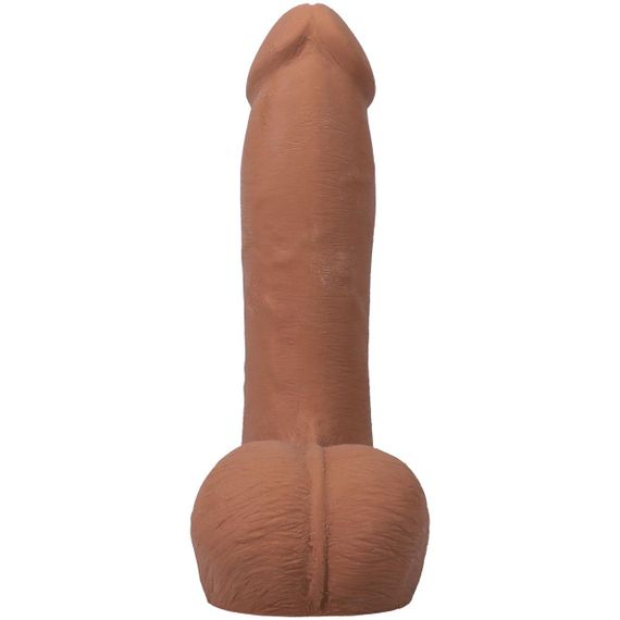Фалоімітатор Doc Johnson The Realistic Cock ULTRASKYN - 7 Inch with Balls Caramel Sex Aura | Зображення 3
