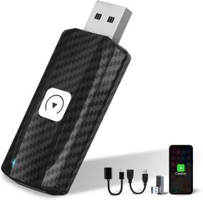 Карплей для авто з 2017 року, перехідник для перетворення дротового штатного CarPlay на бездротовий, адаптер для  iPhone iOS 10+