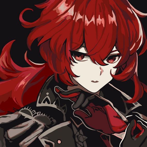 Картина по номерам "Геншин Дилюк" AS2030 30х30 см