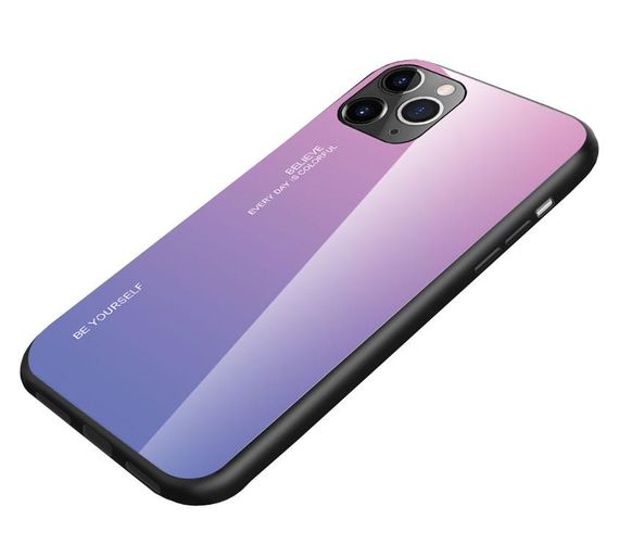 Чохол бампер Primolux Gradient Glass для Apple iPhone 11 Pro - Pink | Зображення 2