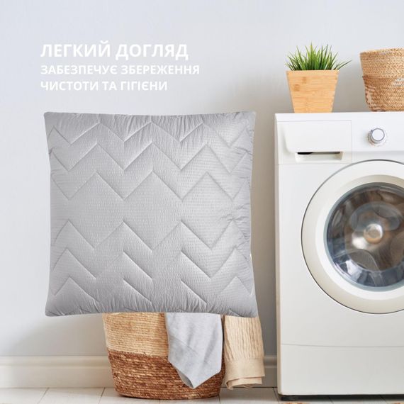 Подушка NORDIC COMFORT+ IDEIA 70х70 см с молнией серая (8-34695*002) | Зображення 2