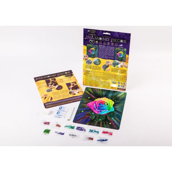 Набір креативної творчості Алмазна троянда DD-01-05 "DIAMOND DECOR" | Зображення 1