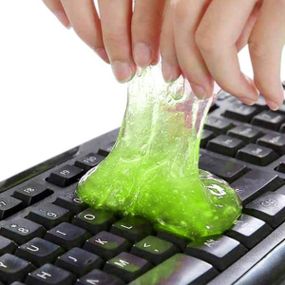 Гель-липучка для очистки клавиатуры Салатовый