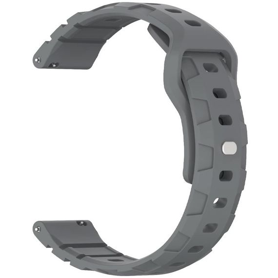 Силіконовий ремінець Defense для Smart Watch 20mm Grey | Зображення 1