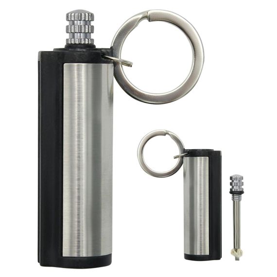 Вечная спичка бензиновая Make Fire / Многоразовая спичка брелок / Средство для розжига огня