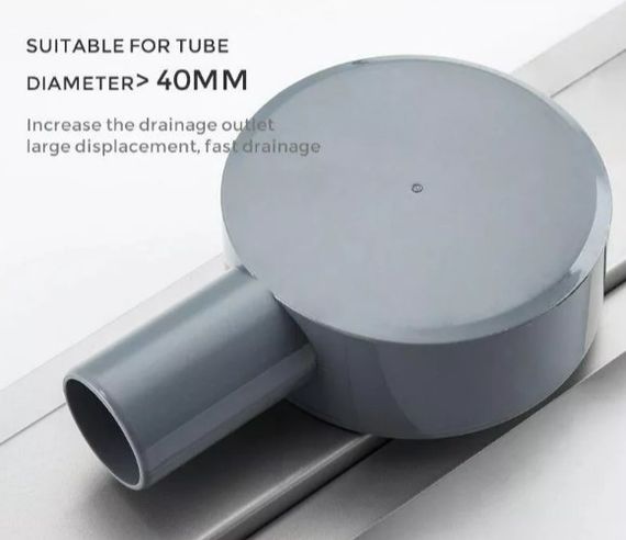 Душовий трап під плитку Gappo 70х700 мм, нержавіюча сталь G87007-4 | Зображення 3