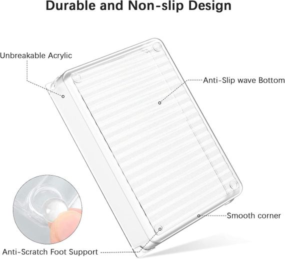 Набір органайзерів для шухляд Yosemy, 16 шт, антиковзкі роздільники, різні розміри, для кухні, косметики, офісу | Зображення 3