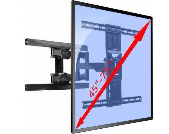 Кронштейн, кріплення для телевізора P6 45-75 дюйма, поворотний | Зображення 3