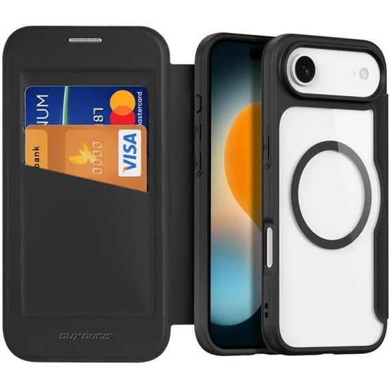Чохол-книжка Dux Ducis Skin X Pro with MagSafe для Apple iPhone 17 Air (6.5") Black | Зображення 1