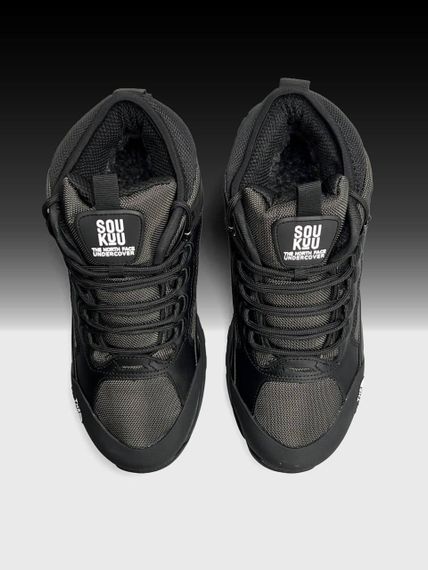 Кросівки зимові The North Face x SOUKUU Glenclyffe Fur Black Khaki захист від морозу, ідеально зимовий прорив сезону A4851 45 29 | Зображення 3