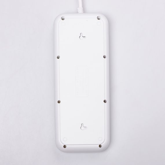 Сетевой фильтр удлинитель на 8 розеток с 3 USB 1 Type-C и кнопкой отключения F20U 2.8 м Белый HP-5-27 | Зображення 3