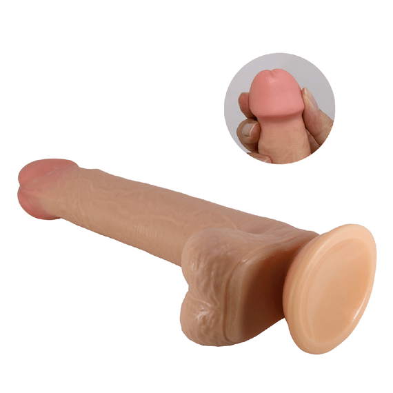 Фаллоимитатор на присоске, с эффектом скользящей кожи LyBaile - Tallen Sliding Skin 8.7”, BW-008117LP Sex Aura | Зображення 7