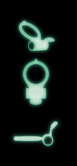 Ерекційне кільце Dorcel Power Clit White PHOSPHO з вібрацією, біле, світиться в темряві | Зображення 2