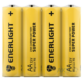 Батарейка сольова AA/R6 (пл-4шт) Enerlight SuperPower