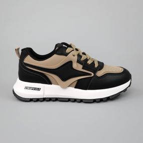 Кросівки жіночі 589525 Чорно-бежеві 36 37 38 39 40