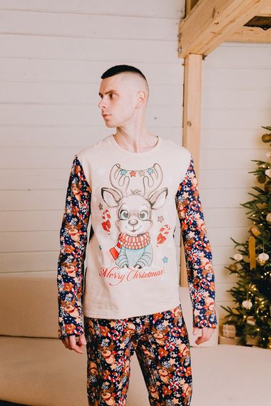 Піжама чоловіча "Family look" Носи своє 52 Персиковий (p-12943-180435) | Зображення 7