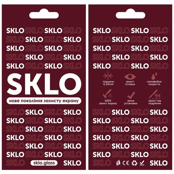 Захисне скло SKLO 3D (full glue) для Oppo Reno 8 5G | Зображення 3