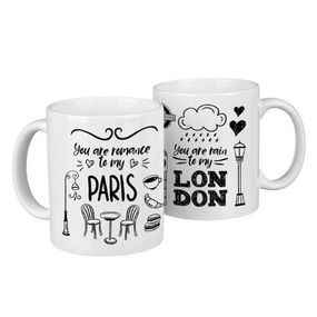 Парные кружки Paris, London 330 мл (KR2_18A019)